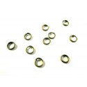 20x Spaltring 5mm rund bronzefarben Doppelringe - Schmuckzubehör