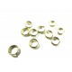 20x Spaltring 6mm rund goldfarben - Schmuckzubehör