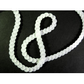1m weisses Paillettenband 6mm Breite - Bastelbedarf