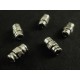 5x Metallperle Tube Röhre 6x3mm silberfarben Spacer - Schmuckzubehör