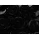 23g schwarze Pailletten 6mm runde flache Pailletten - Bastelbedarf - Leisure-Beads DIY