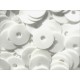 23g weisse Pailletten 6mm runde flache Pailletten - Bastelbedarf