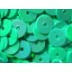 23g hell blaugrüne / türkise holo Pailletten 6mm runde flache Pailletten - Bastelbedarf - Leisure-Beads DIY