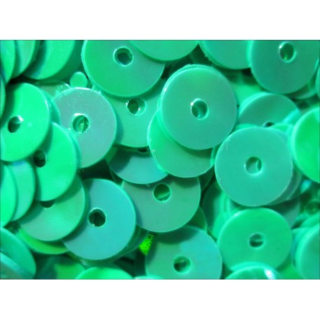 Leisure-Beads - 23g hell blaugrüne / türkise holo Pailletten 6mm - Bastelbedarf