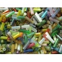 10g Mix aus bunten Stiftperlen 4-6mm mit AB-Effekt - Schmuckzubehör Stiftperlen