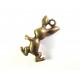 Rückseite bronze Osterhase Anhänger ca. 19x11x5mm bronzefarbener Schmuckanhänger - Schmuckzubehör