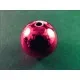 1x große pinkfarbene Acryl Perle 20mm glatt - Schmuckzubehör - Leisure-Beads DIY