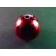 1x große rote Acryl Perle 20mm glatt - Schmuckzubehör - Leisure-Beads DIY
