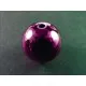 1x große lila Acryl Perle 20mm glatt - Schmuckzubehör - Leisure-Beads DIY