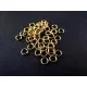 50x Spaltring 5mm vergoldet rund goldfarben - Schmuckzubehör - Leisure-Beads DIY