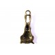Rückseite bronze Osterhase Anhänger ca. 23x10x2mm bronzefarbener Schmuckanhänger - Schmuckzubehör