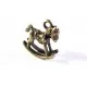 Bronzefarbenes Schaukelpferd 15x14x4mm Schmuckanhänger - Schmuckzubehör - Leisure-Beads DIY