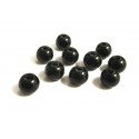 20 schwarze Glasperlen 6mm rund opak undurchsichtige schwarze Perlen - Schmuckzubehör