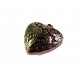 Dickebauchiges bronze Herz als Anhänger ca. 25x24mm bronzefarben Schmuckanhänger- bronze Schmuckzubehör