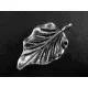 1x mittelgroßer Blatt Anhänger ca. 31x18mm silberfarben Schmuckanhänger - Schmuckzubehör - Leisure-Beads DIY