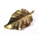1x mittelgroßer Blatt Anhänger ca. 31x18mm goldfarben Schmuckanhänger - Schmuckzubehör - Leisure-Beads DIY