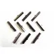 10x Bandklemme 25mm dunkel metallfarben / schwarz - Schmuckzubehör - Leisure-Beads DIY