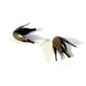 2x bronzefarben Tulpen Perlenkappen 14x10mm Glockenblumen Perlen Kappen - Schmuckzubehör bronzefarben Perlenkappe