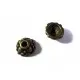 2x bronze Perlenkappen ca. 9x5mm bronzefarbene runde Perlen Kappen - bronze Schmuckzubehör - Leisure-Beads DIY