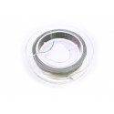 9m silberfarben Schmuckdraht 0,38mm silberfarben Nylon ummantelt - Fädelmaterial Schmuckzubehör