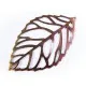 1x großer Kupfer Blatt Anhänger ca. 54x32mm kupfer Schmuckanhänger - Kupfer Schmuckzubehör - Leisure-Beads DIY