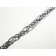 50cm silberfarbene Kette 6x3mm und silber Gliederkette - Schmuckzubehör - Leisure-Beads DIY