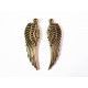 Goldfarbener Engelsflügel 30x10mm Schmuckanhänger - Schmuckzubehör