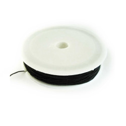 Leisure-Beads - 10m schwarze Nylonschnur 1mm Schwarze Perlenschnur - Schmuckzubehör