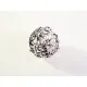 1x grosse Draht Metallperle 16mm silberfarben Spacer - Schmuckzubehör Metallperle - Leisure-Beads DIY